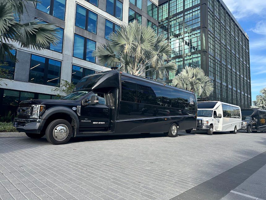 miami black car, limousine service, charter bus, car service
