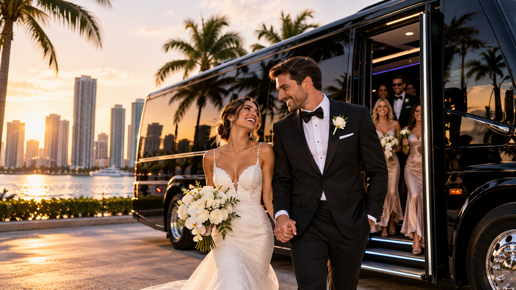 Miami Wedding Limo Service for a Flawless Day